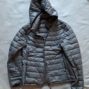 Packable Grey Winter Jacket (M)